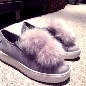 Steve Madden Pom Pom Sneakers